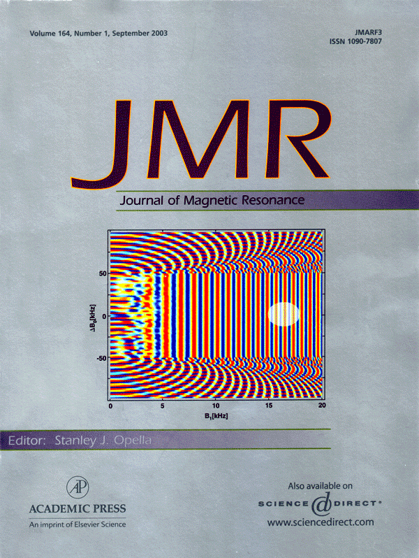 Cover Journal of Magnetic Resonance